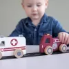 Little Dutch Záchranářská sada autíček dřevěná 3 ks