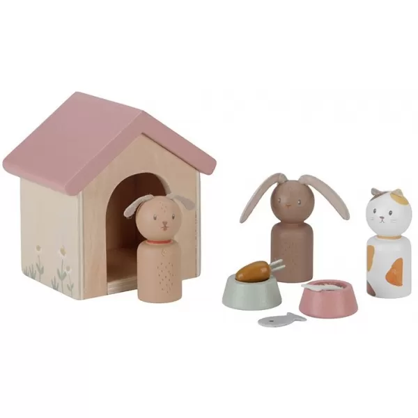 Little Dutch Sada domácí mazlíčci do domečku pro panenky dřevěná