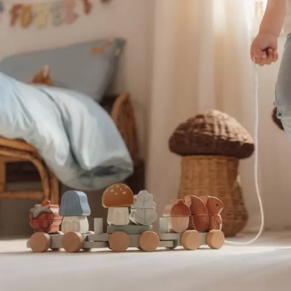 Little Dutch Vláček dřevěný veverka Forest Friends