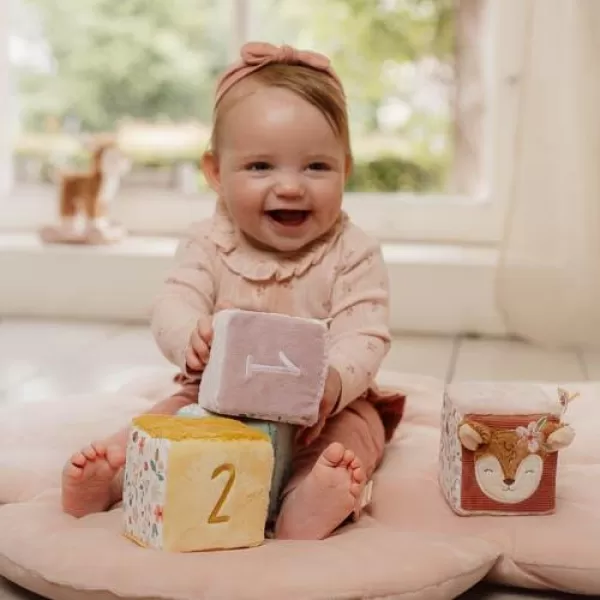 Little Dutch Kostky textilní 4 ks Fairy Garden