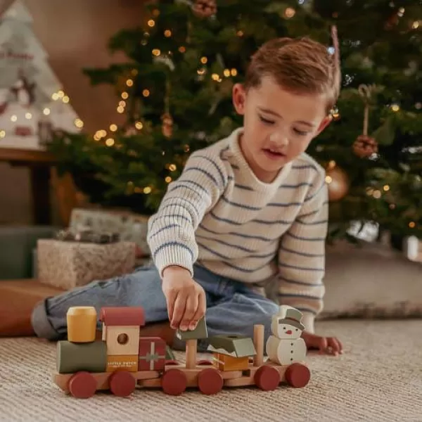 Little Dutch Vláček dřevěný vánoční