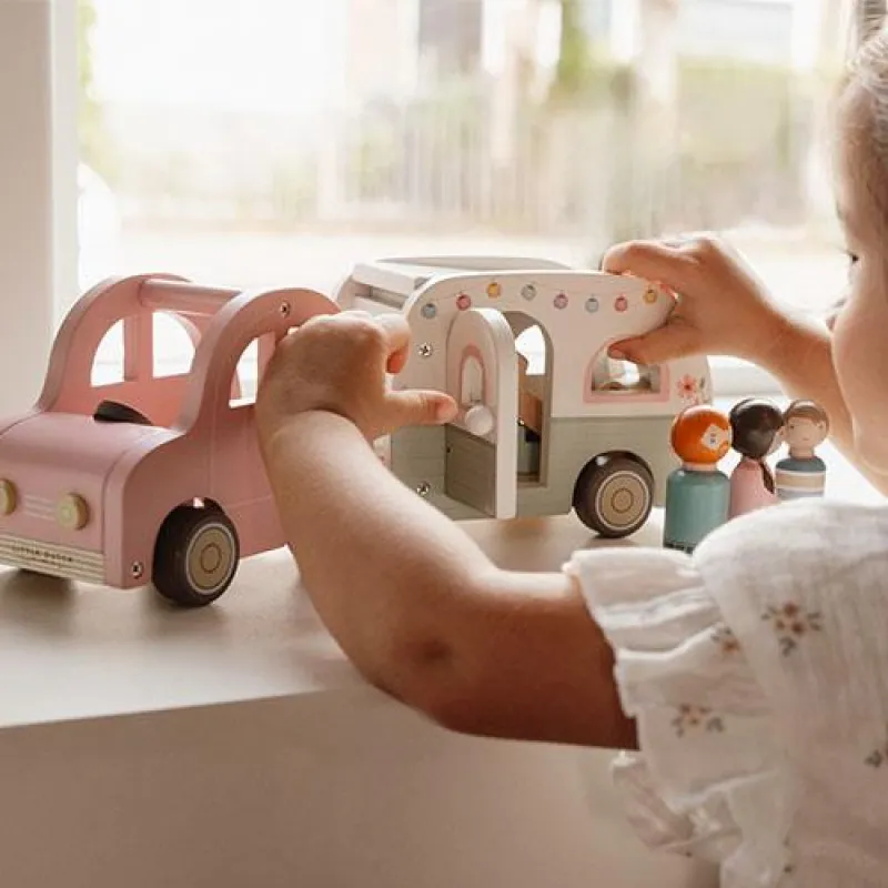 Little Dutch Auto s karavanem dřevěné