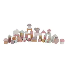 Little Dutch Kostky dřevěné 50 ks v tubě Fairy Garden