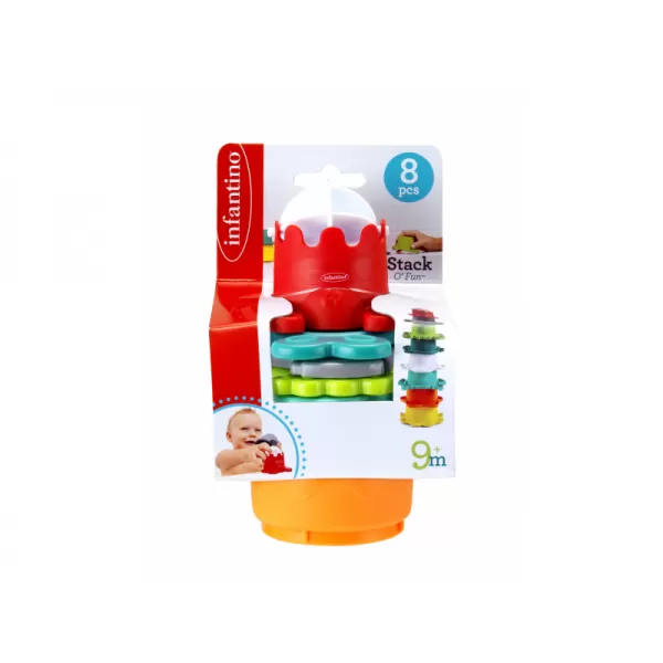 Infantino Stohovací kelímky do koupele s mlýnkem
