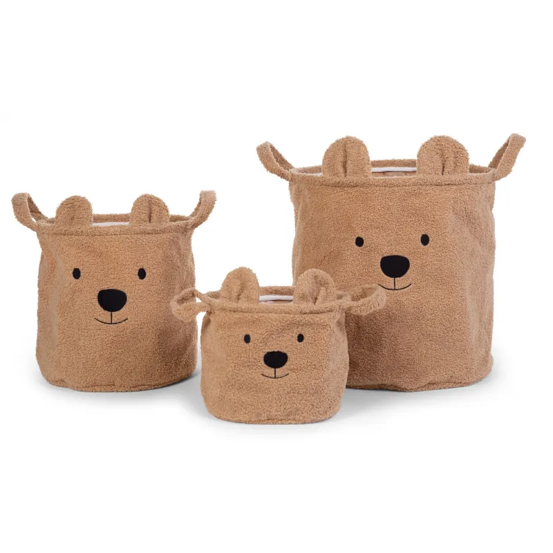 Childhome Koš na hračky Teddy 40x40x40 cm