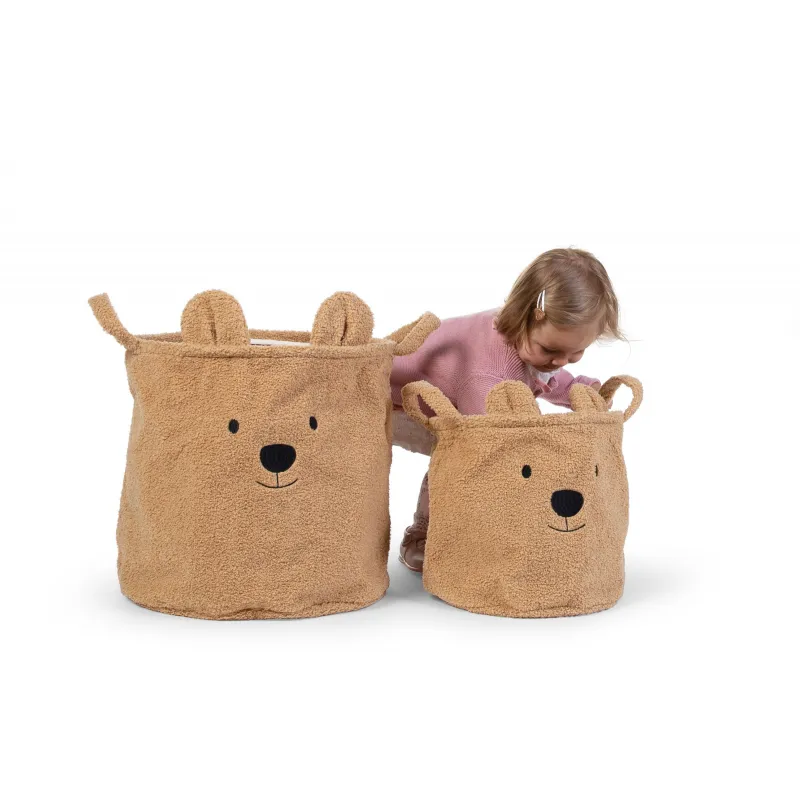 Childhome Koš na hračky Teddy 40x40x40 cm
