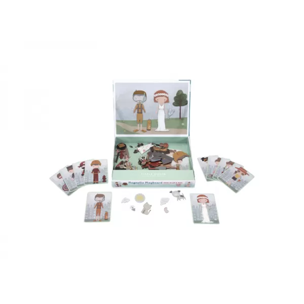 Little Dutch Magnetická hra oblékací Jim & Rosa