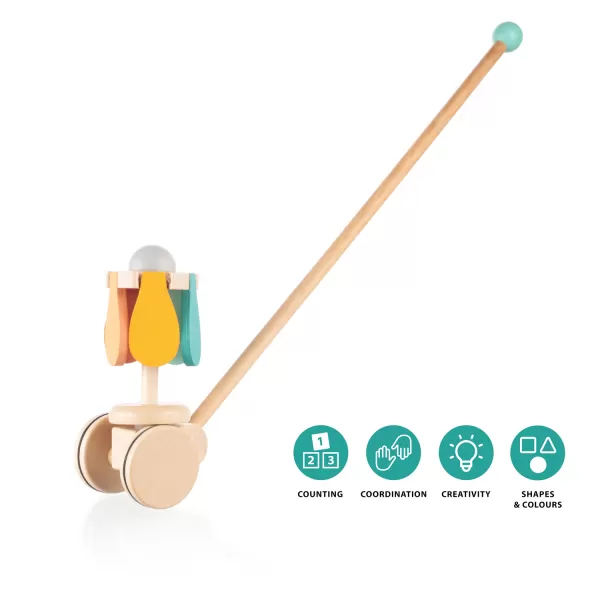 Zopa Dřevěný jezdík květina, Flower