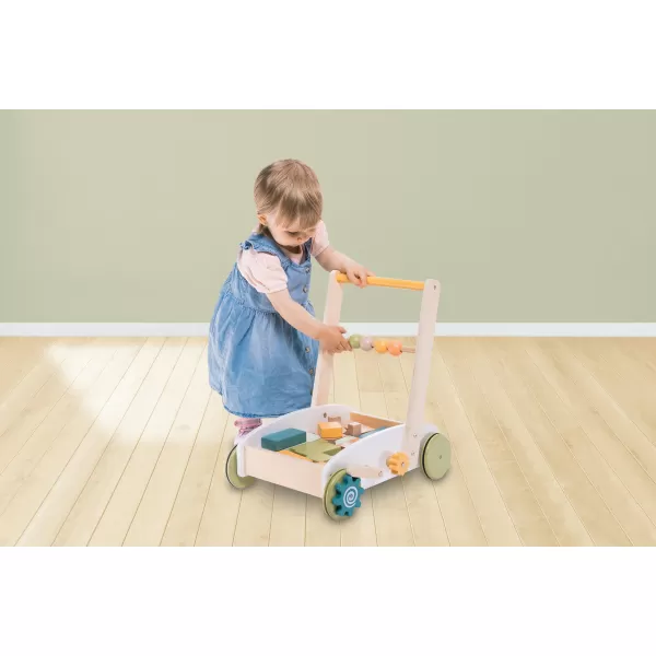 Zopa Dřevěný vozík s kostkami, Wood