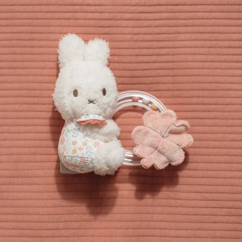 Little Dutch Chrastítko s korálky králíček Miffy Lucky Blossom