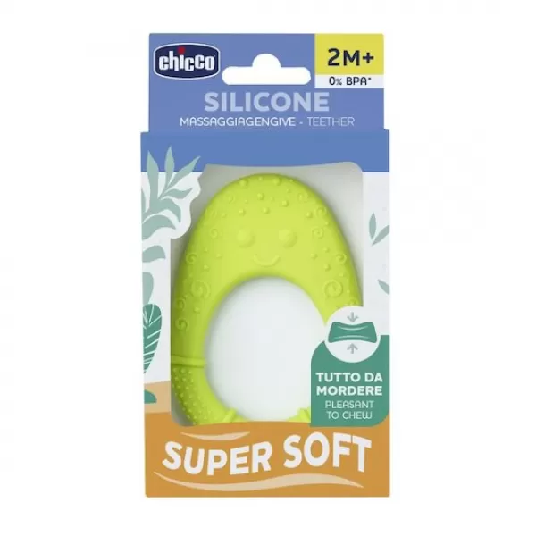 CHICCO Kousátko silikonové Super Soft 2m+