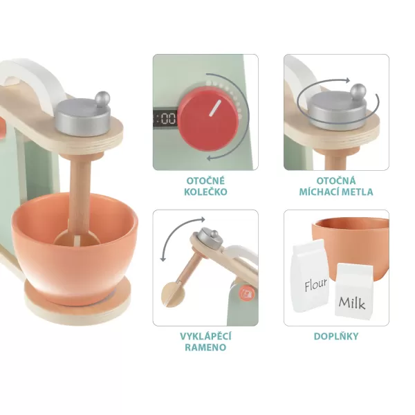 Zopa Dřevěný mixér set, Wood