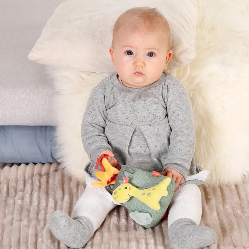 Baby Fehn Hrací hračka sopka s dinosaurem, Happy Dino