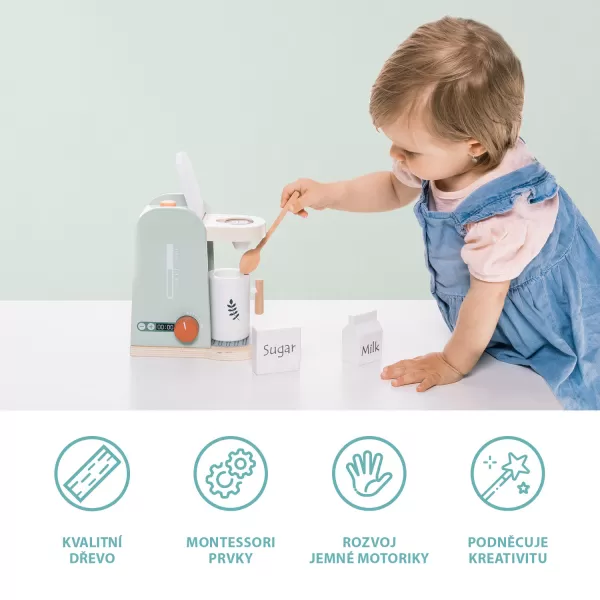 Zopa Dřevěný kávovar set, Wood