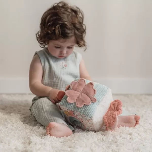 Little Dutch Kostka textilní s aktivitami králíček Miffy Lucky Blossom