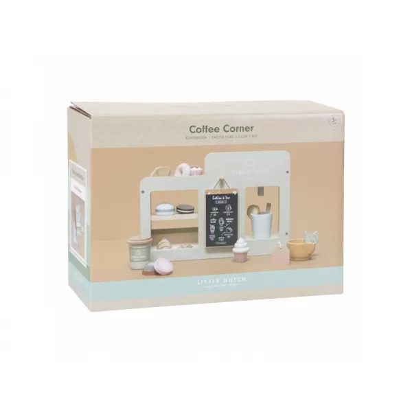 Little Dutch Kávovar dřevěný velký s příslušenstvím