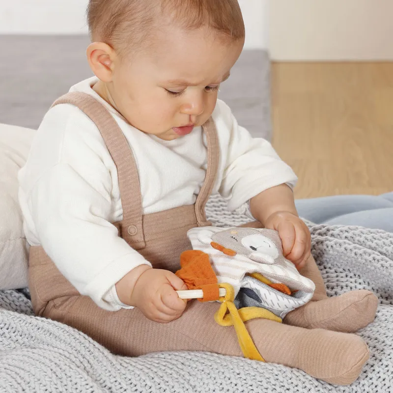 Baby Fehn Měkká knížka oslík & medvídek, FehnNatur 2.0