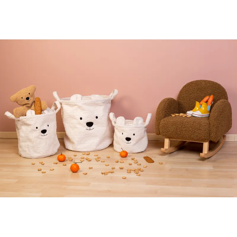 Childhome Koš na hračky Teddy 30x30x30 cm