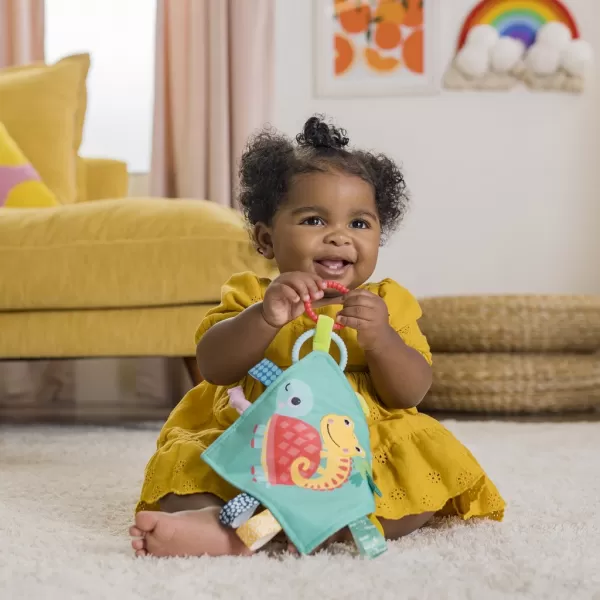 BRIGHT STARTS Dečka maznacia na C kroužku Fuzzy Feel ™ 0m +