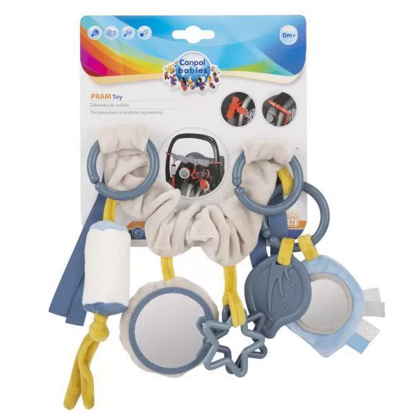 CANPOL BABIES Hračka závěsná na kočárek / autosedačku Pastel Friends