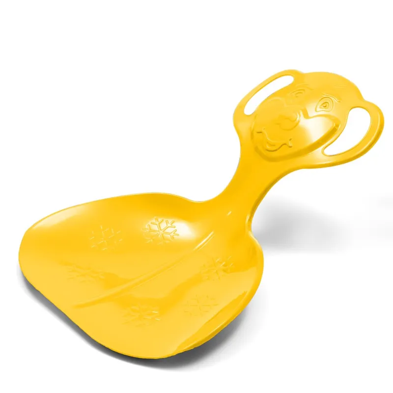 Baby Mix Dětský sáňkovací kluzák lopata COMFORT LINE M žlutý