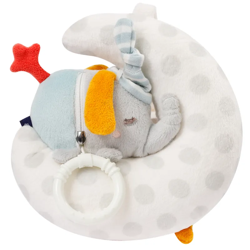 Baby Fehn Hrací hračka slon na měsíci, GoodNight