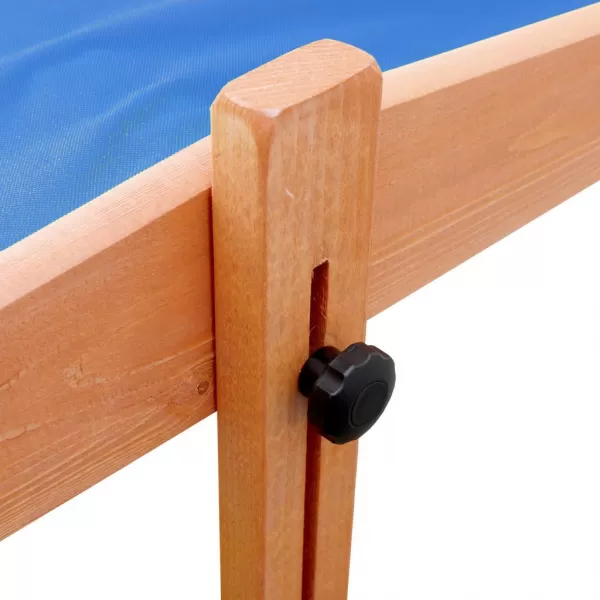 New Baby Dětské dřevěné pískoviště se stříškou 120x120 cm modré