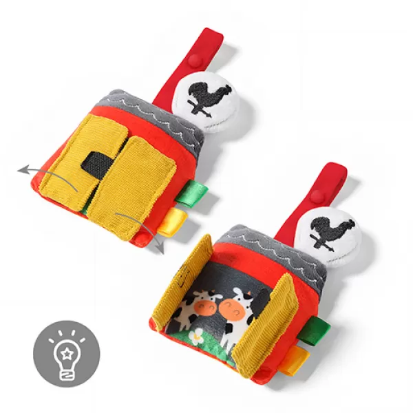 BABYONO Hrazdička na kočárek On the farm 0m+