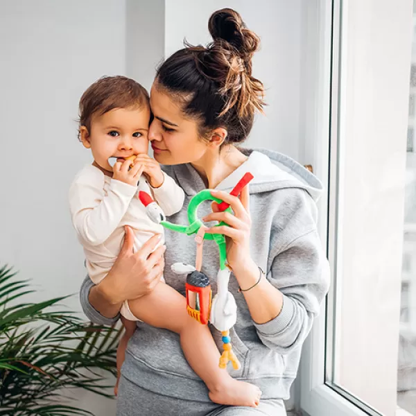 BABYONO Hrazdička na kočárek On the farm 0m+