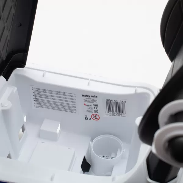 Baby Mix Dětské odrážedlo se zvukem a vodící tyčí AMBULANCE bílé