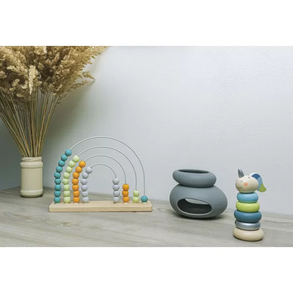 Zopa Dřevěné nasazovací kroužky jednorožec