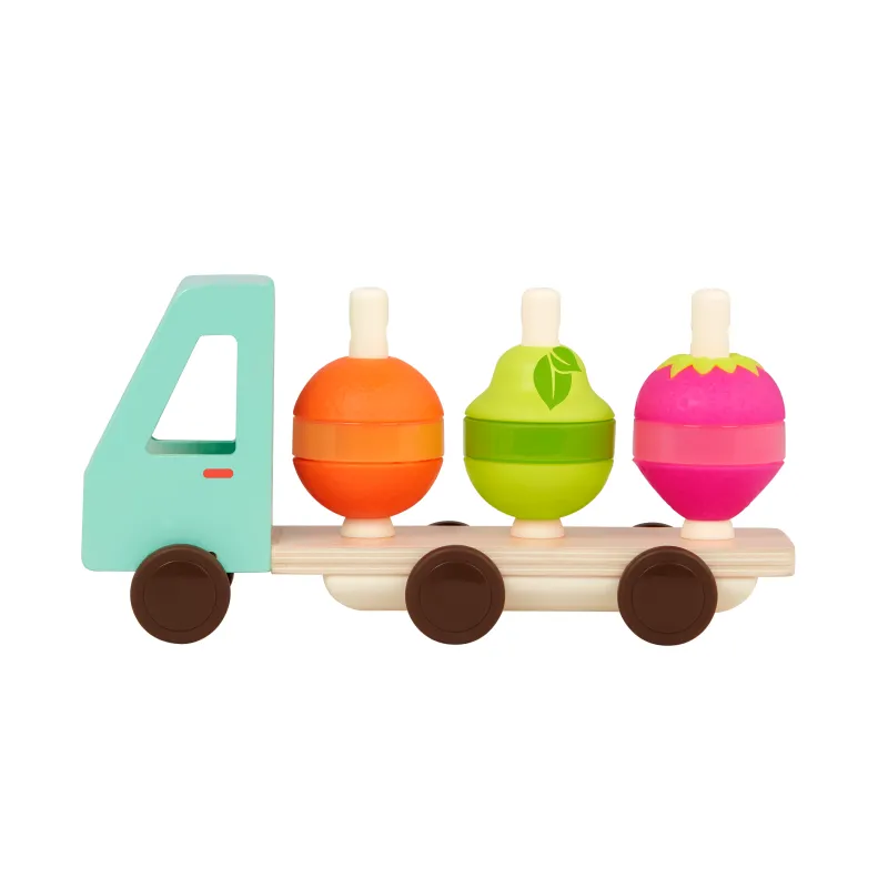 B.toys Náklaďák dřevěný Stack & Roll Fruit Truck