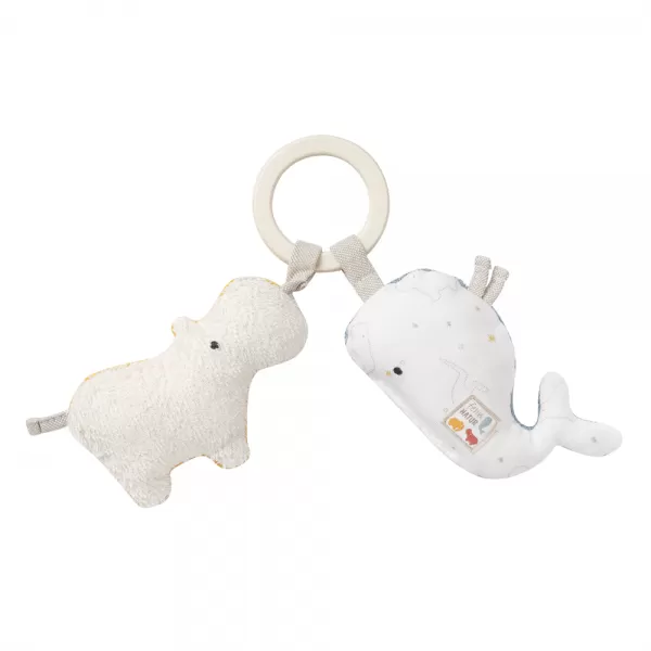 Baby Fehn Hračka malá hroch & velryba, FehnNatur