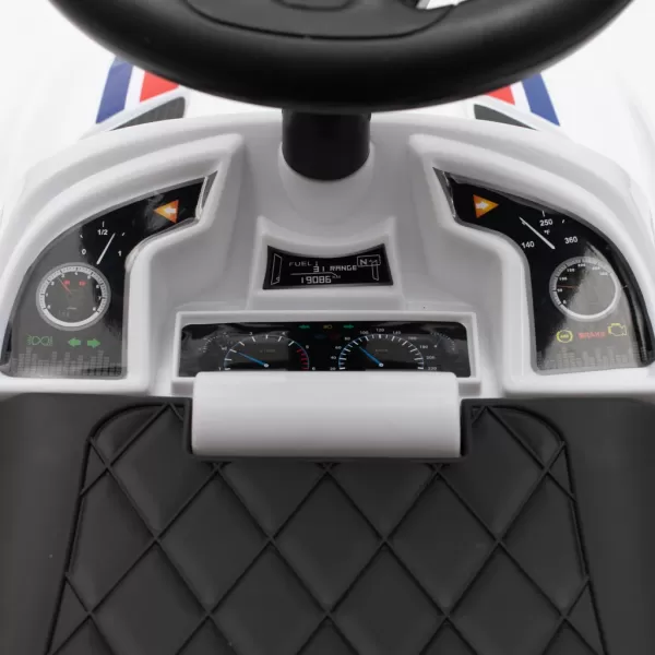 Baby Mix Dětské odrážedlo se zvukem a vodící tyčí AMBULANCE bílé