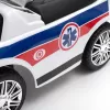 Baby Mix Dětské odrážedlo se zvukem a vodící tyčí AMBULANCE bílé