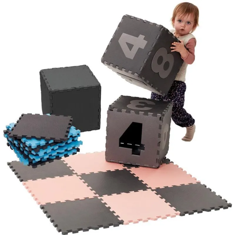 Baby Dan hrací podložka puzzle 90x90 cm