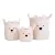 Childhome Koše na hračky Teddy Off White 3 ks
