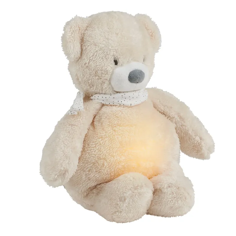 NATTOU Usínaček plyšový hudební se světýlkem a senzorem pláče 4v1 Sleepy Bear 0m+