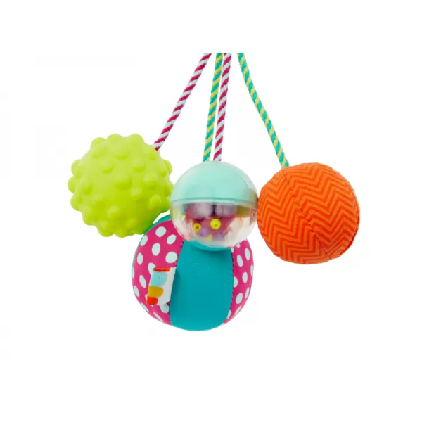 B.toys Závěsné chrastítko s míčky Sounds So Squeezy
