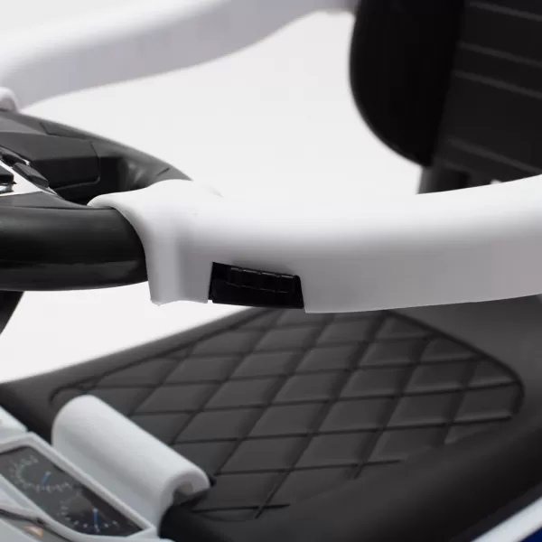 Baby Mix Dětské odrážedlo se zvukem a vodící tyčí AMBULANCE bílé