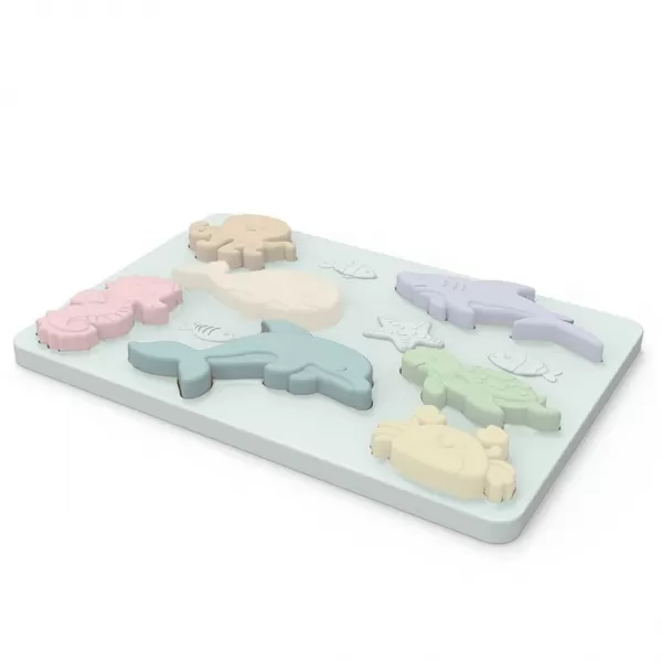 PETÚ PETÚ Leslie Silikonové puzzle Sea Color mix