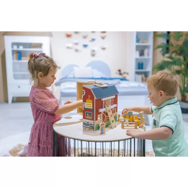 Zopa Dřevěná přenosná aktivity farma