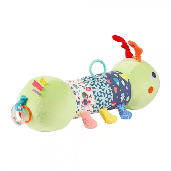 Baby Fehn Plyšová hračka housenka, Color friends