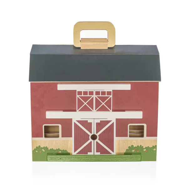 Zopa Dřevěná přenosná aktivity farma