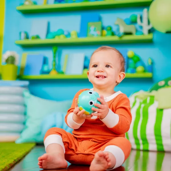 BRIGHT STARTS Hračka kulička tiger a slon 6m+