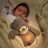 NATTOU Usínaček plyšový hudební se světýlkem a senzorem pláče 4v1 Sleepy Bear 0m+