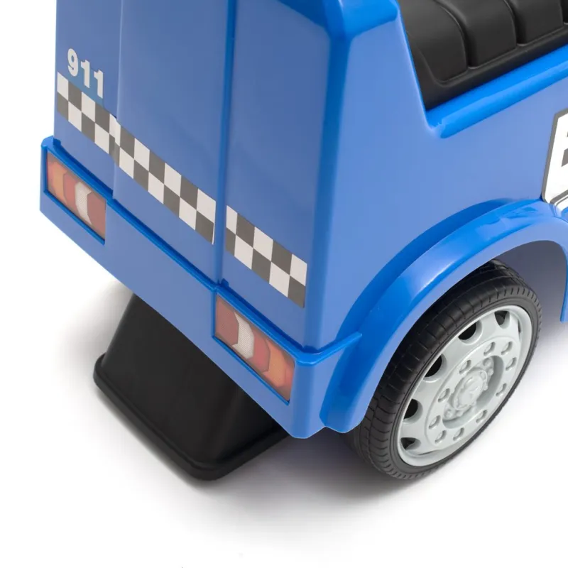 Baby Mix Dětské odrážedlo se zvukem Mercedes POLICE modré
