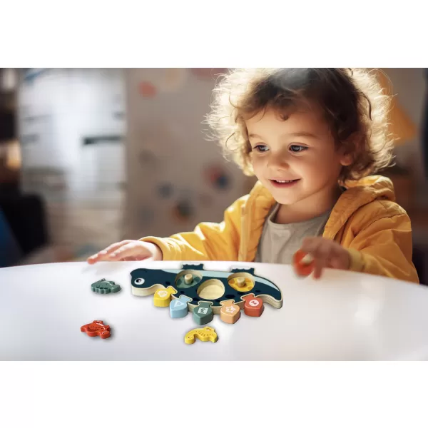 Zopa Dřevěná puzzle dinoasurus, Wood