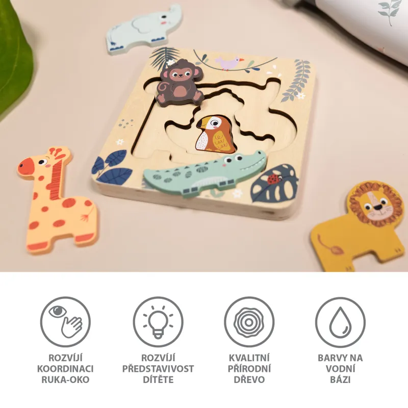 Zopa Dřevěné puzzle hlavolam, Wood