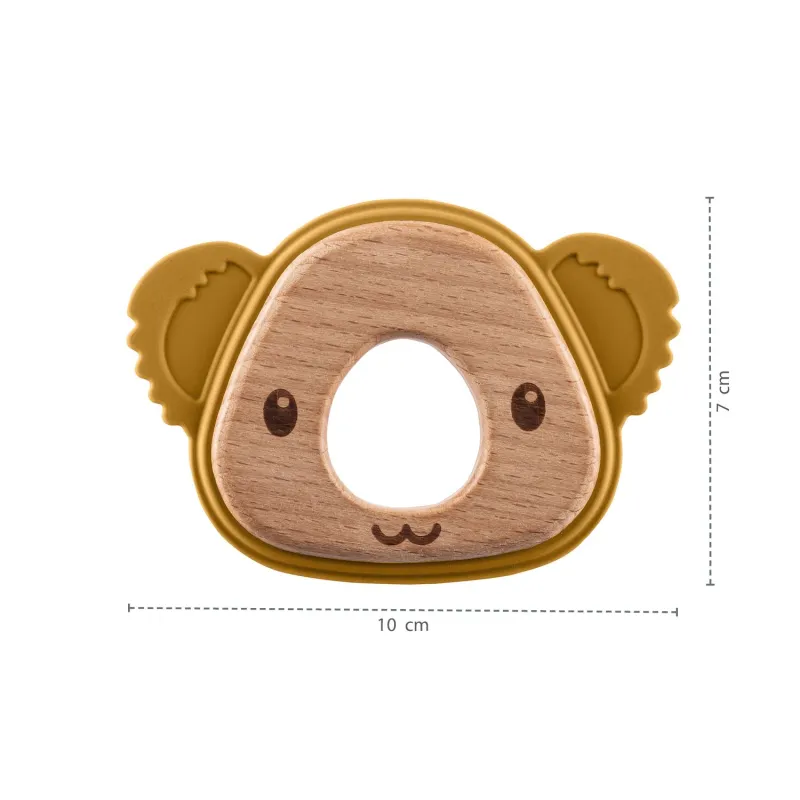 Zopa Silikonové dřevěné kousátko Koala